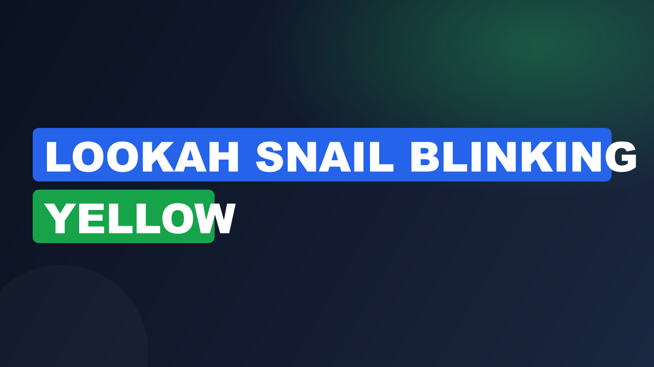Lookah Snail Blinking Yellow