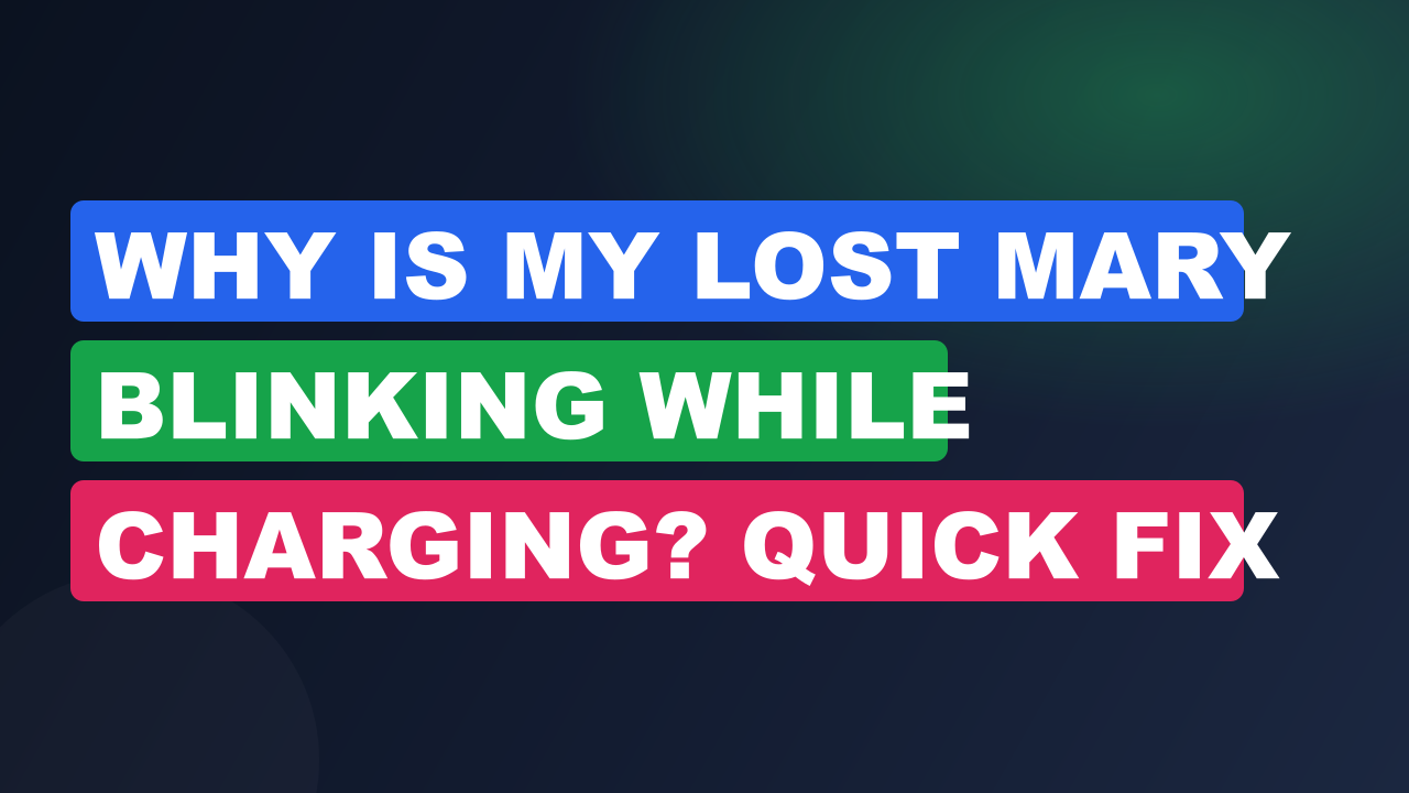 Why is My Lost Mary Blinking While Charging? Quick Fix